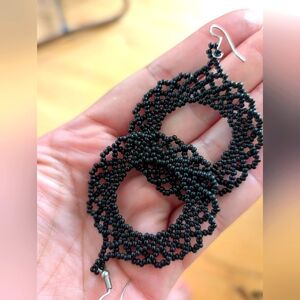 NWOT Handmade Beaded Earrings - Made In Hayward California